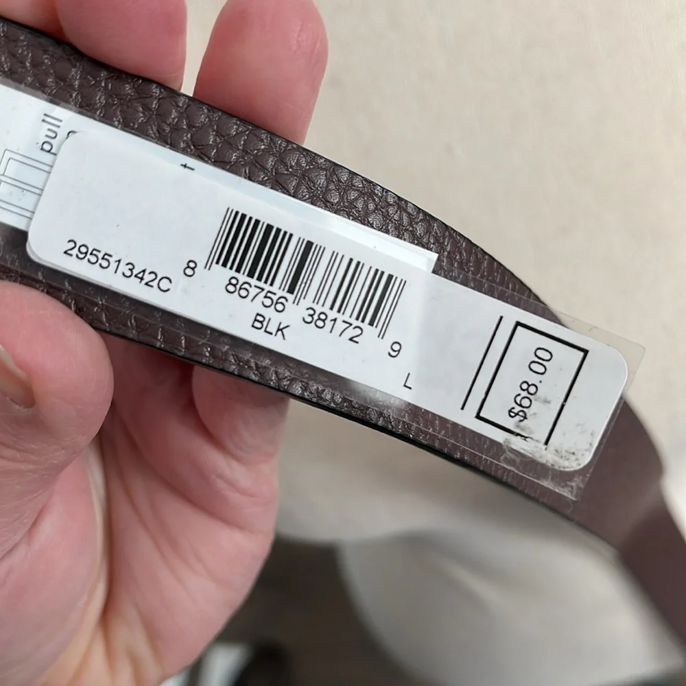 Michael Kors Reversible Leather Monogram Belt NWT